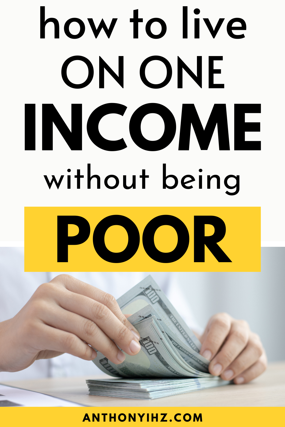 how to live on one income