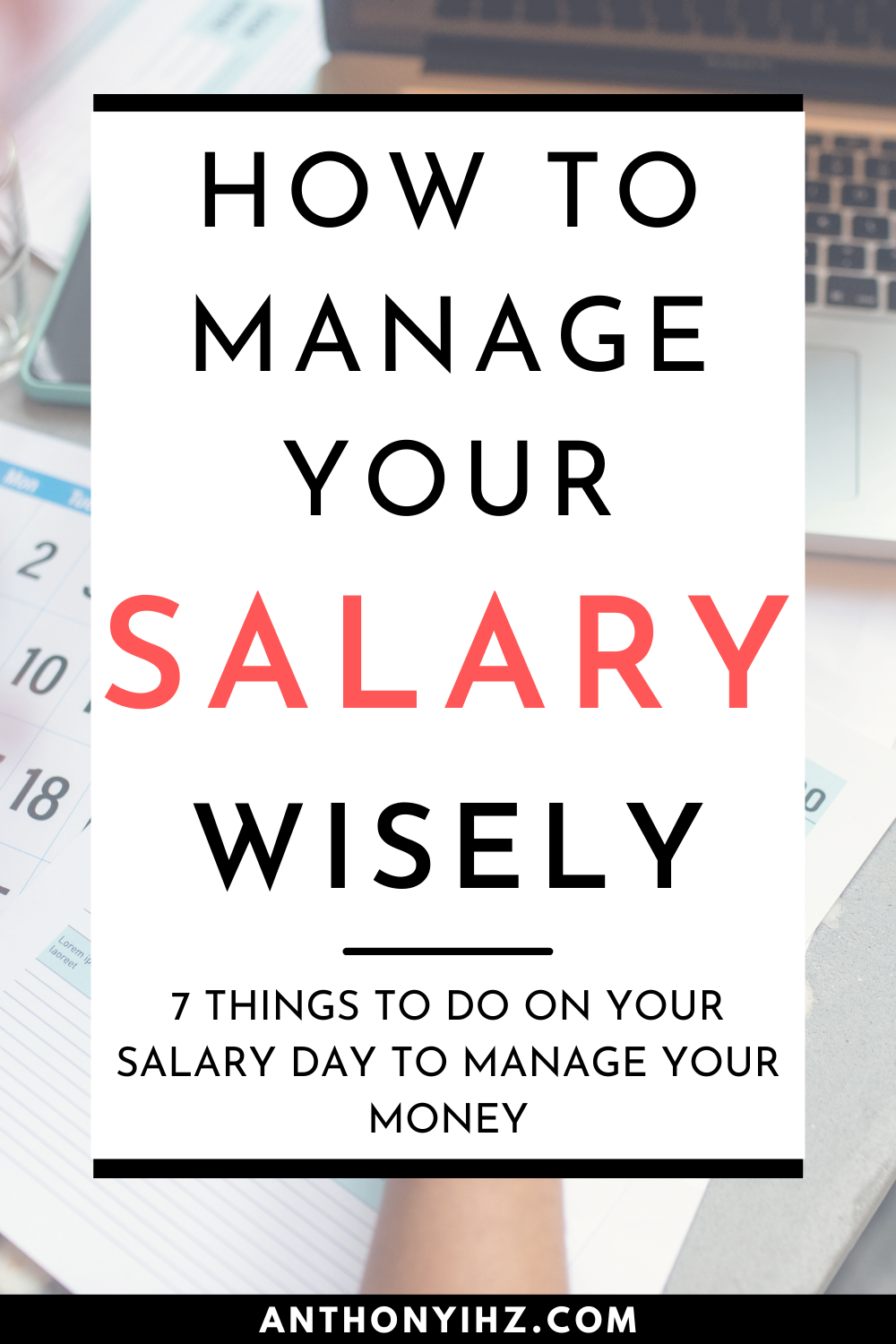 how to manage your salary wisely