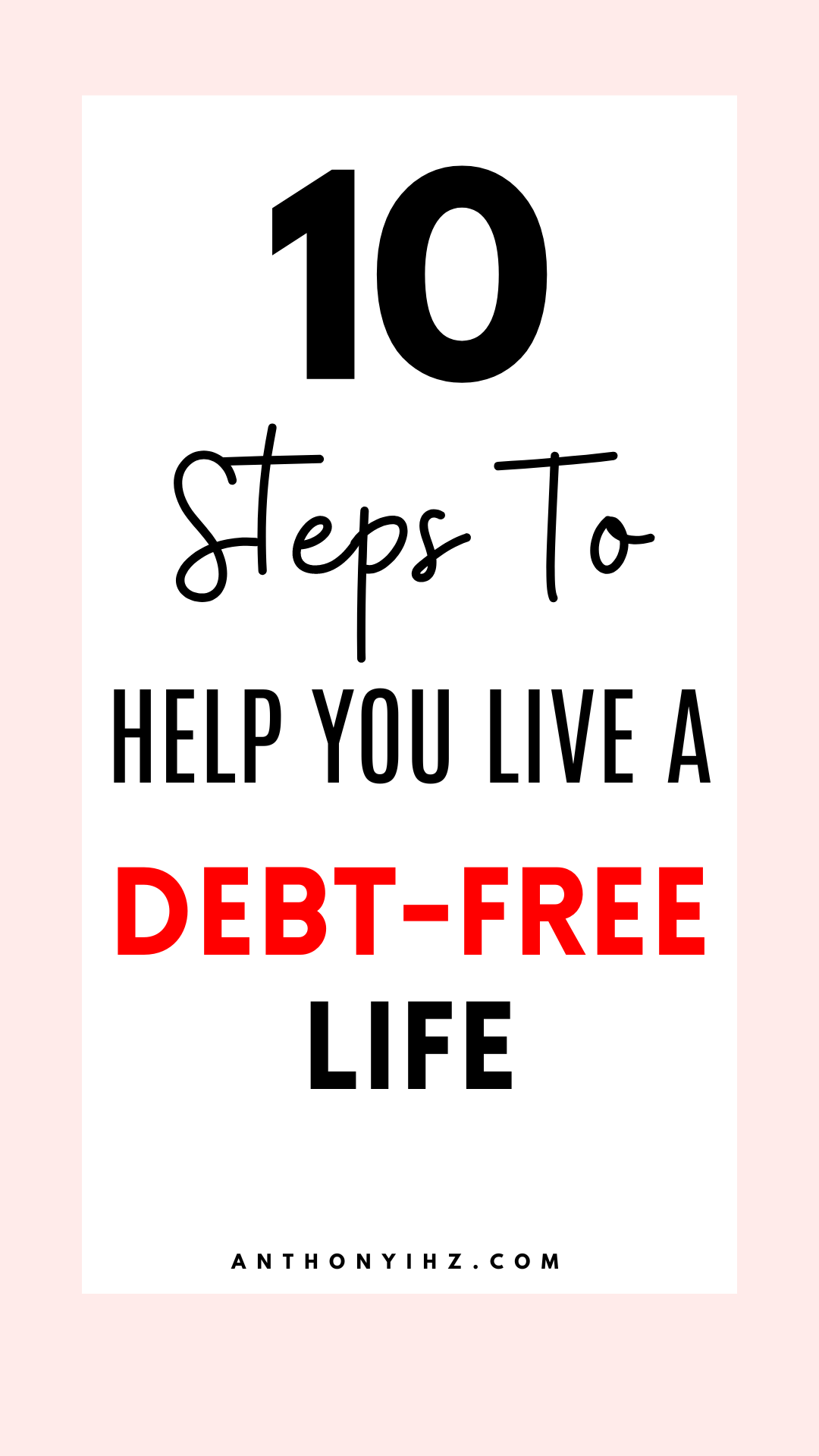 how to live a debt free life