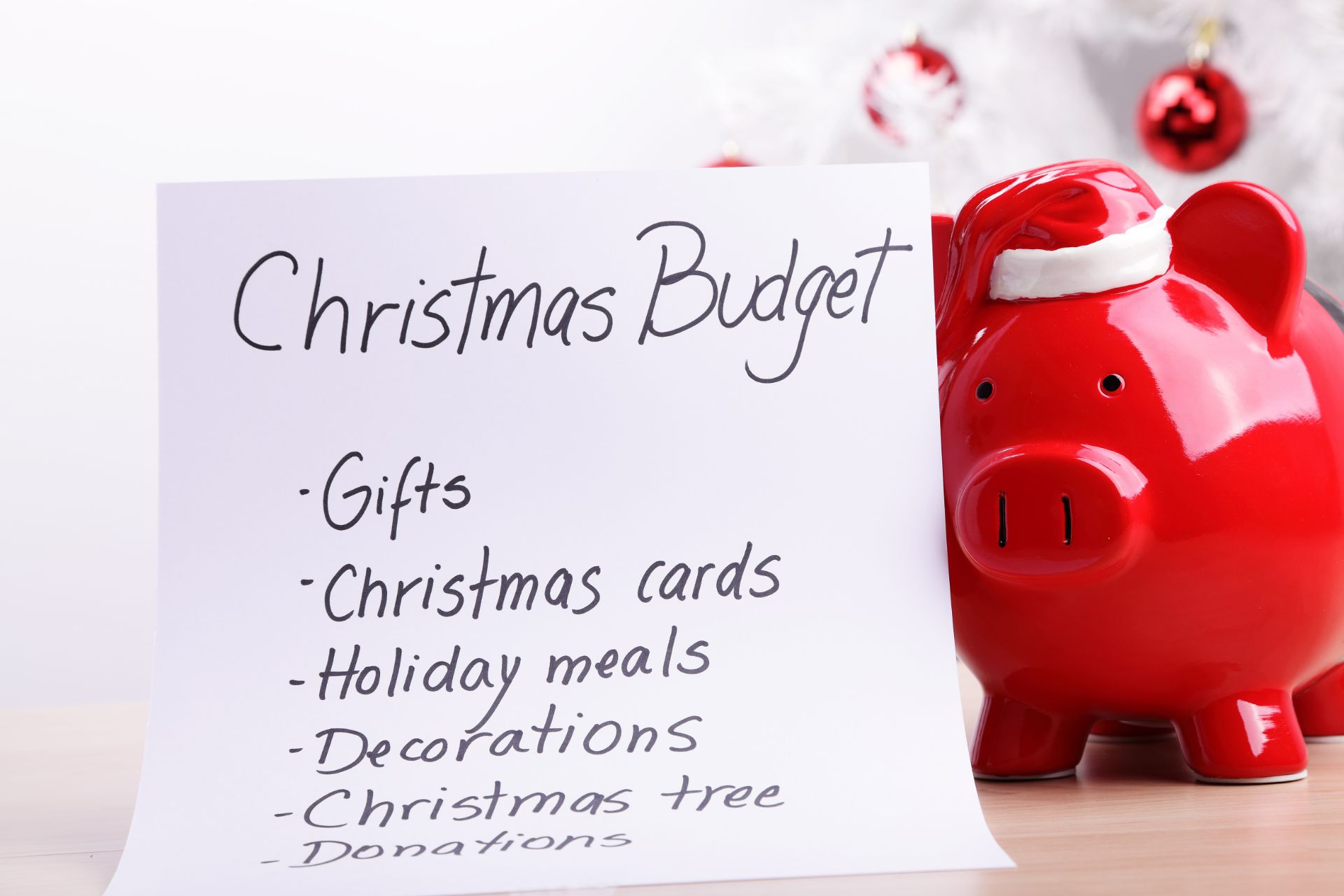 how to create a christmas budget